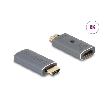 Delock 8k HDMI EDID Emulator bidirektional, bis 7680x4320@60Hz, simuliert einen Monitor