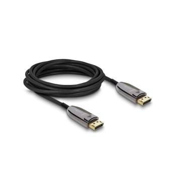 Delock DisplayPort 2.1 Kabel, aktiv, optisch, 8K, 60 Hz, 40 Gbps, 5 m