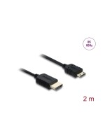 Delock Câble HDMI vers mini-HDMI Coaxial, haut débit, 8K, 60 Hz, 2 m