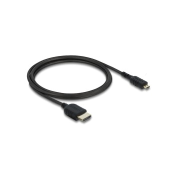 Delock HDMI Kabel, Koaxial, High Speed, HDMI Stecker zu Micro Delock HDMI Kabel, Koaxial, High Speed, HDMI Stecker zu Micro