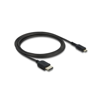 Delock HDMI zu Micro HDMI Kabel, Koaxial, High Speed, 8K, 60 Hz, 2 m Delock HDMI zu Micro HDMI Kabel, Koaxial, High Speed, 8K, 60 Hz, 2 m
