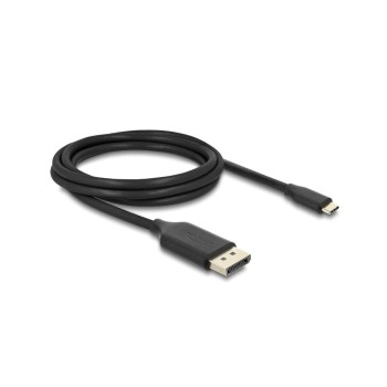 Delock USB Type-C zu DisplayPort Kabel, 8K 60 Hz HDR 2 m schwarz
