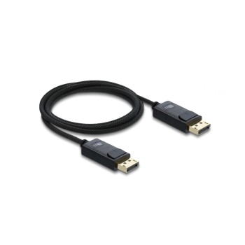 Delock DisplayPort Kabel, Koaxial 16K 60 Hz 80 Gbps 2 m Delock DisplayPort Kabel, Koaxial 16K 60 Hz 80 Gbps 2 m