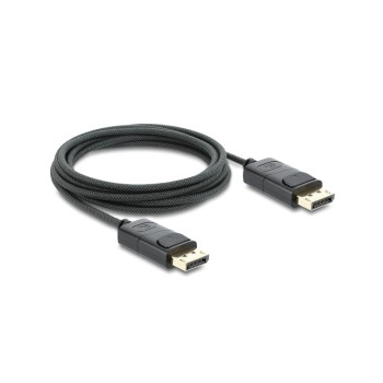 Delock Koaxiales DisplayPort Kabel, 8K, 60 Hz, Geflechtmantel, 2 m