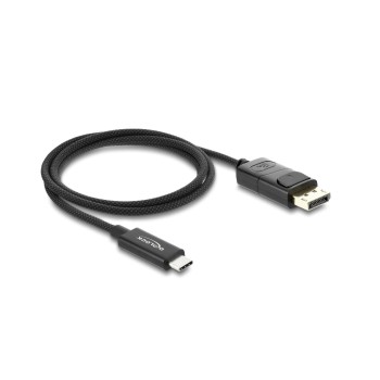 Delock USB Type-C zu DisplayPort Kabel, Koaxial, 4K, 60 Hz, 1 m
