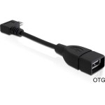 USB OTG (On the Go) Adaptercable, 11cm, Datenübertragung zwischen 2 Mobilgeräten