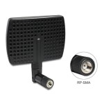 Delock WLAN Antenne, 7-9 dBi avec Kippgelenk, RP-SMA Dualband 2.4 Ghz et 5Ghz, 12cm