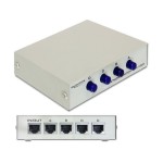 Delock LAN Switchbox 4Port manuell, RJ-45 100Mbps, mechanisch