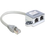 Delock RJ45 Anschlussverdoppler LAN+ISDN, ermöglicht 1 LAN câble pour LAN et ISDN