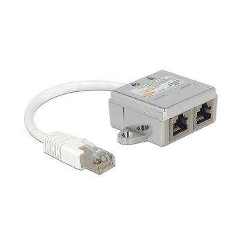 Delock RJ45 Anschlussverdoppler LAN+ISDN, ermöglicht 1 LAN cable for LAN and ISDN