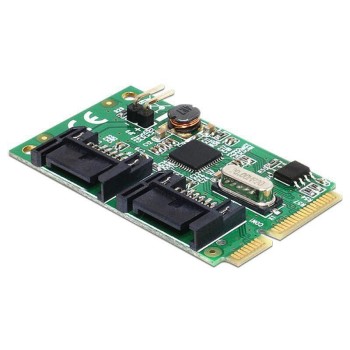 DeLock: Mini-PCIexpress 2 Port SATA3 Kontr., Unterstützt Port Multiplier DeLock: Mini-PCIexpress 2 Port SATA3 Kontr., Unterstützt Port Multiplier