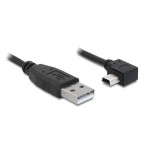 USB-mini-câble 0.5m A-MiniB,USB 2.0, Mini-B Stecker nach rechts gewinkelt