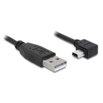 USB-mini-câble 2m A-MiniB,USB 2.0, Mini-B Stecker nach rechts gewinkelt