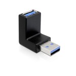 USB3.0 Winkeladapter: A-Buchse pour A-Stecker, pour USB3.0 Geräte, 270Grad gewinkelt