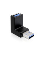 USB3.0 Winkeladapter: A-Buchse zu A-Stecker, für USB3.0 Geräte, 270Grad gewinkelt