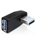USB3.0 Winkeladapter: A-Buchse for A-Stecker, forUSB3.0 Geräte, 270Grad Horizontal gew.