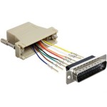 RJ-45 Buchse pour DB25 Stecker Montagesatz, avec Anleitung, Pins individuell schaltbar