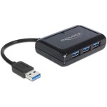 Delock 62440 USB 3.0 Hub avec Netzeil,, 3 Port + 1 Port Gigabit LAN