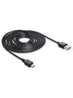 USB2.0-cable Easy A-MiniB: 3m, USB-A Seite beidseitig einsteckbar
