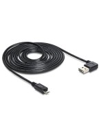 USB2.0-Kabel Easy A-MicroB: 3m, USB-A Seite 90ø gew. beidseitig einsteckbar