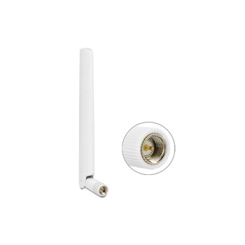 LTE/HSPA/GSM Antenne, SMA Anschluss, white, Kippgelenk, 1-2.5dBi Gewinn, 14cm, white LTE/HSPA/GSM Antenne, SMA Anschluss, white, Kippgelenk, 1-2.5dBi Gewinn, 14cm, white