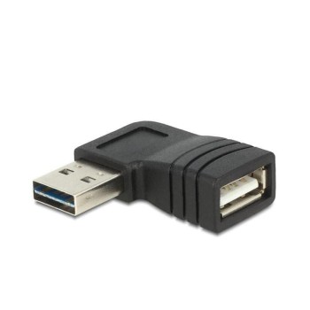 USB2.0 Easy Adapter: A-Buchse zu A-Stecker, Links-Rechts gewinkelt, Stecker beidseitig USB2.0 Easy Adapter: A-Buchse zu A-Stecker, Links-Rechts gewinkelt, Stecker beidseitig