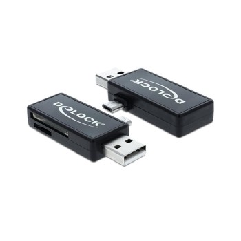 DeLock 91731  Micro USB OTG Card Reader, 1x USB-A Stecker, OTG Funktion erforderlich DeLock 91731  Micro USB OTG Card Reader, 1x USB-A Stecker, OTG Funktion erforderlich