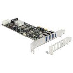 Delock Carte PCI Express USB 3.0 Typ-A - 4x Quad Channel