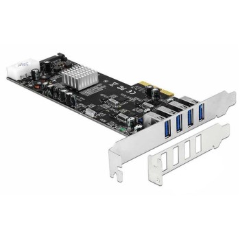 Delock 89365 PCI Express 4x USB 3.0, Quad Channel, with Low Profile Blende Delock 89365 PCI Express 4x USB 3.0, Quad Channel, with Low Profile Blende