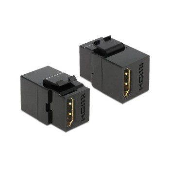 Delock Keystone Jack: HDMI, Buchse-Buchse, black Delock Keystone Jack: HDMI, Buchse-Buchse, black