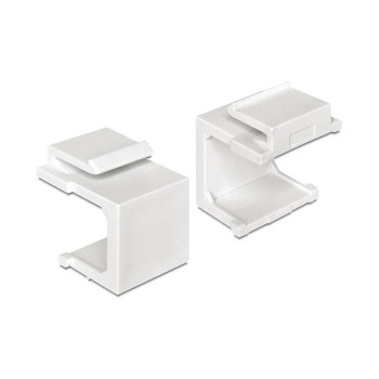 Delock Keystone Jack: Blindeinsatz 4er-Pack, weiss Delock Keystone Jack: Blindeinsatz 4er-Pack, weiss
