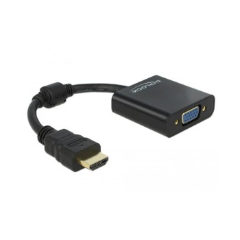 Monitoradapter HDMI-A for VGA-Bu black, HDMI-A Stecker for VGA 15pin Buchse Monitoradapter HDMI-A for VGA-Bu black, HDMI-A Stecker for VGA 15pin Buchse