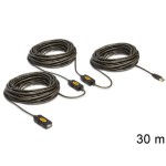 Delock USB2 Verlängerungscâble 30m, aktiv, AWG26 Datenleitung, AWG22 Stromleitung