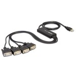 Delock Câbles d’interface USB - 4x Seriell