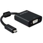 Monitorkonverter Micro-D HDMI pour VGA+Audio, nur pour onboard-Micro-D HDMI, noir