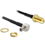 GSM/3G/4G TS-9 Stecker pour SMA Adapter, 14cm, TS-9 Stecker 90ø gewinkelt