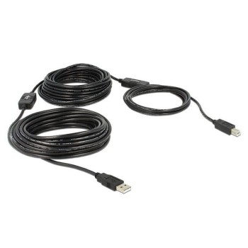 USB cable Typ A-B,  20m, black, aktiv verstärkt, braucht kein power supply USB cable Typ A-B,  20m, black, aktiv verstärkt, braucht kein power supply