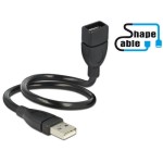 Delock Câble USB 2.0 ShapeCable USB A - USB A 0.35 m