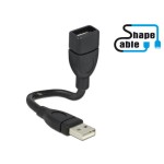 USB2.0-câble Shapecable A-A: 0.15m, Starres Verlängerungscâble,beliebig formbar