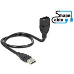 USB2.0-câble Shapecable A-A: 0.50m, Starres Verlängerungscâble,beliebig formbar