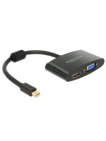 Monitoradapter Mini-DisplayPort for HDMI&VGA, black, 15cm, nur 1 Monitor