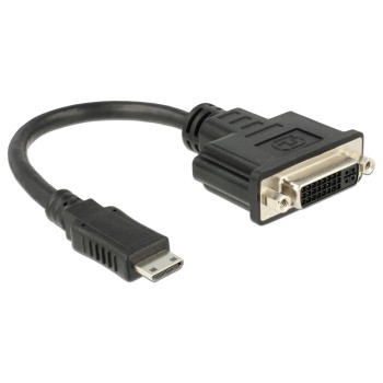 Monitoradapter Mini-C HDMI for DVI, black, 20cm Monitoradapter Mini-C HDMI for DVI, black, 20cm