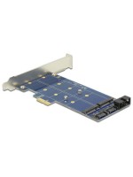 DeLock PCI-Express-x1 Slot, 2x M2, SATA/USB, braucht SATA/USB Mainboard