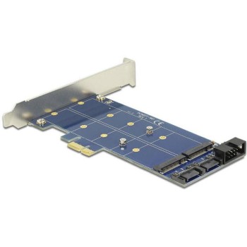 DeLock PCI-Express-x1 Slot, 2x M2, SATA/USB, braucht SATA/USB Mainboard DeLock PCI-Express-x1 Slot, 2x M2, SATA/USB, braucht SATA/USB Mainboard