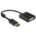 Monitoradapter DP pour DVI, aktiv, 4K Support, DP Stecker pour DVI24+5-Bu 20cm, noir