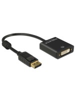 Monitoradapter DP pour DVI, aktiv, 4K Support, DP Stecker pour DVI24+5-Bu 20cm, noir