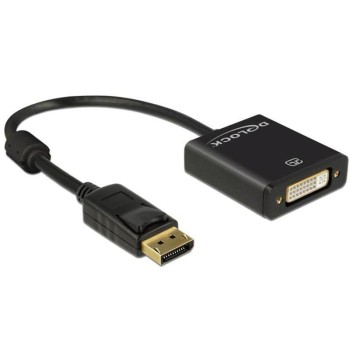 Monitoradapter DP for DVI, aktiv, 4K Support, DP Stecker for DVI24+5-Bu 20cm, black Monitoradapter DP for DVI, aktiv, 4K Support, DP Stecker for DVI24+5-Bu 20cm, black
