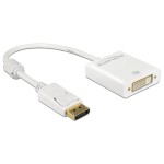 Monitoradapter DP pour DVI, aktiv, 4K Support, DP Stecker pour DVI24+5-Bu 20cm, blanc