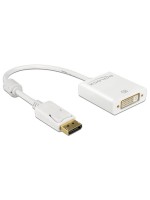 Monitoradapter DP pour DVI, aktiv, 4K Support, DP Stecker pour DVI24+5-Bu 20cm, blanc