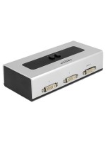 Delock 2Port DVI-Switchbox, Duallink 24+5, Ein Monitor/Beamer an 2 PCs, manuell